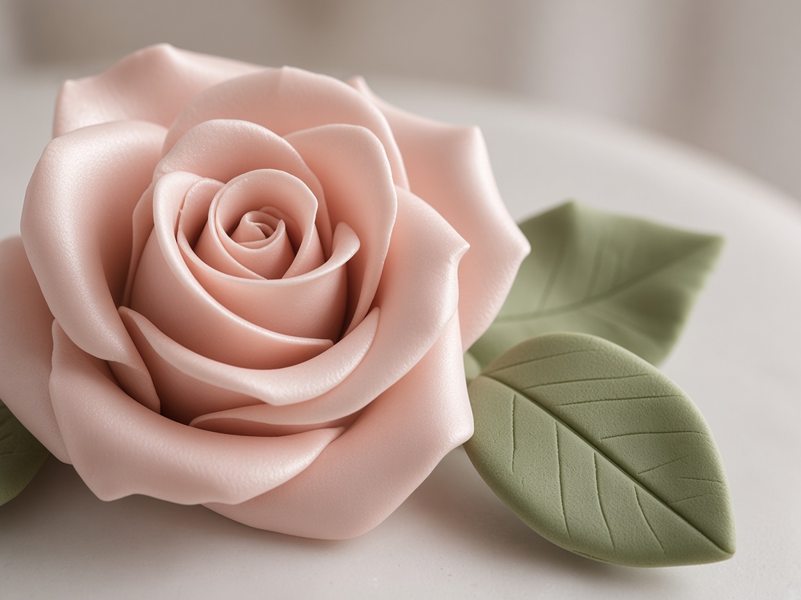 Fondant flower modeling